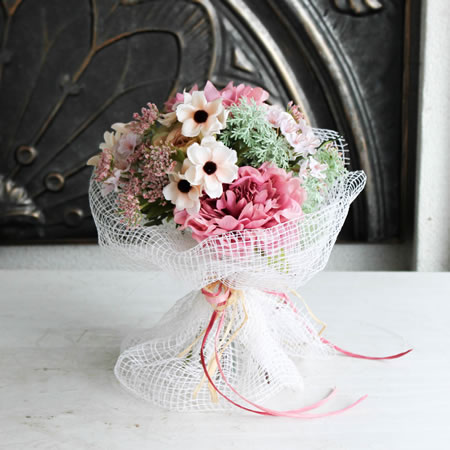 ピンク系花束★アーティフィシャルフラワー造花