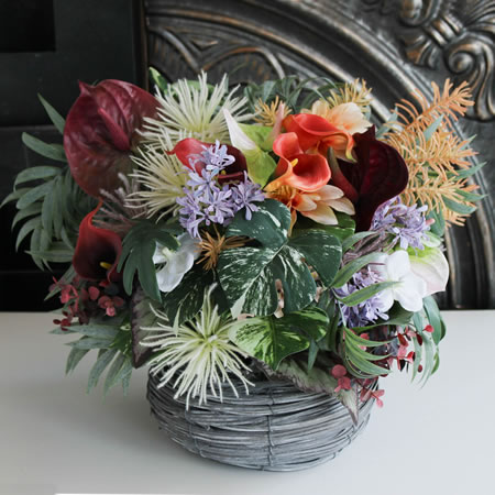 バリ島,亜熱帯系アレンジ/アーティフィシャルフラワー(造花)