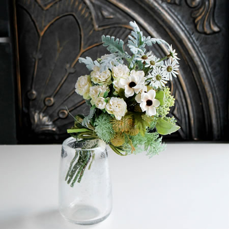 ナチュラルホワイト花束S/アーティフィシャル(造花)