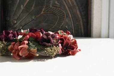 大人っぽいダークトーン**フラワーリース15