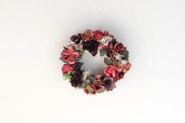 大人っぽいダークトーン**フラワーリース15